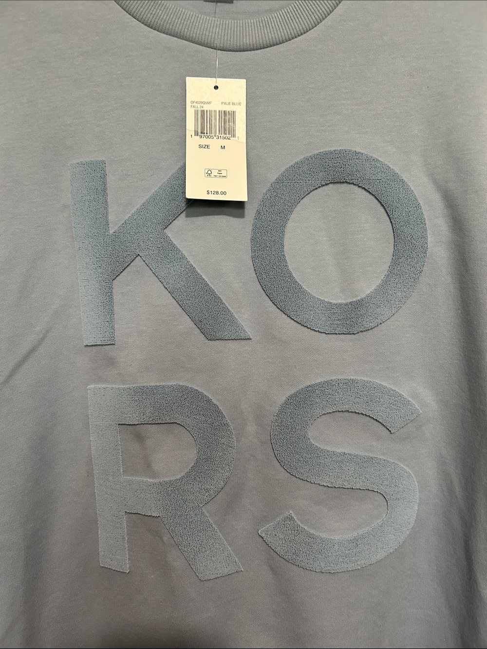 Michael Kors Men's Powder Blue KORS Crewneck Sweatshirt